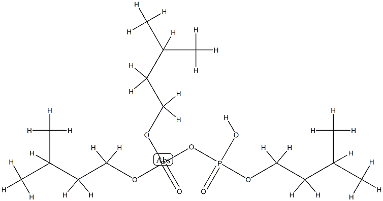 二りん酸α-水素α,β,β-トリス(3-メチルブチル) 化学構造式