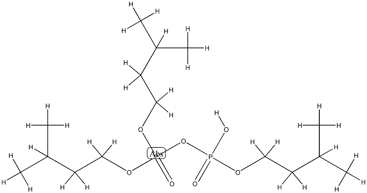 Diphosphoric acid α-hydrogen α,β,β-tris(3-methylbutyl) ester Structure