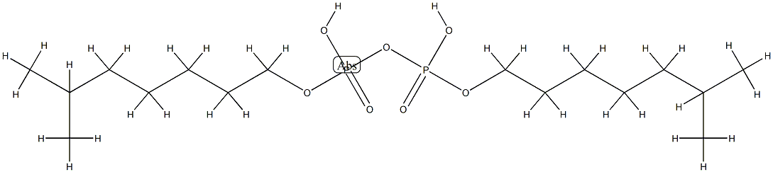 二りん酸α,β-二水素α,β-ビス(6-メチルヘプチル) 化学構造式