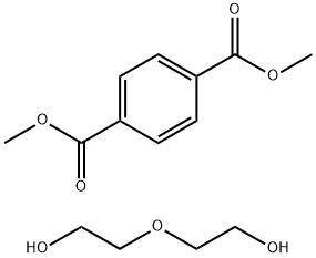 1,4-Benzenedicarboxylic acid, dimethyl ester, manuf. of, by-products from, polymers with diethylene glycol Struktur