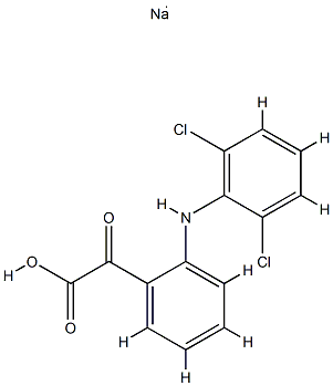 Keto Diclofenac SodiuM Salt Struktur