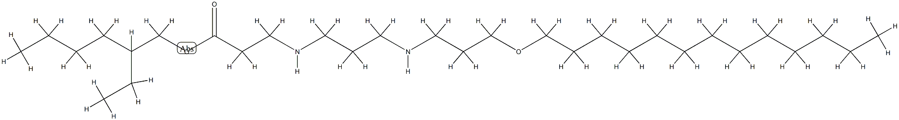 N-[3-[[3-(Tridecyloxy)propyl]amino]propyl]-β-alanine 2-ethylhexyl ester Structure
