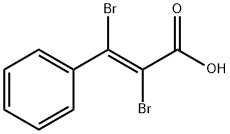 α,β-dibromocinnamic acid Structure