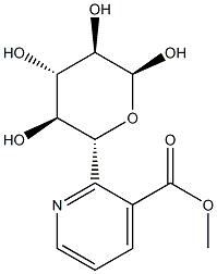 α-D-グルコピラノース6-(3-ピリジンカルボキシラート) 化学構造式
