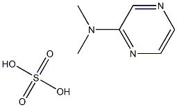 N,N-ジメチルピラジンアミン·硫酸塩 化学構造式