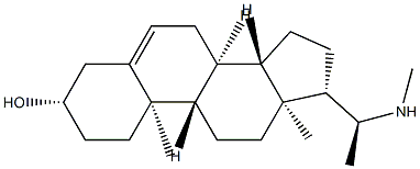 (20S)-20-Methylaminopregn-5-en-3β-ol Structure
