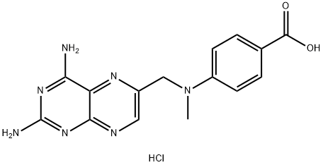 Methotrexate Related Compound E (50 mg) (4-{[(2,4-Diaminopteridin-6-yl)methyl](methyl)amino}benzoic acid, hemihydrochloride) Structure