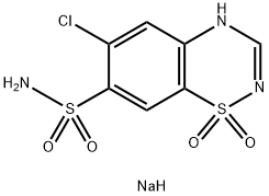 chlorothiazide sodium Structure