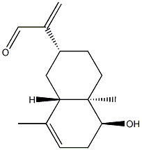 (2R)-1,2β,3,4,4a,5,6,8aβ-Octahydro-5β-hydroxy-4aα,8-dimethyl-α-methylene-2-naphthaleneacetaldehyde Structure