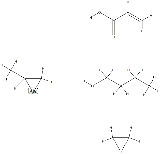 2-Propenoic acid, polymer with methyloxirane polymer with oxirane monobutyl ether Structure
