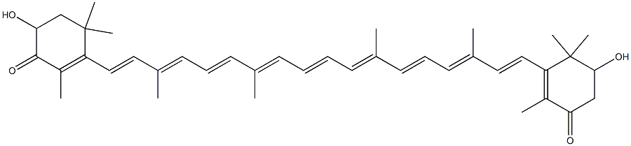 2,3'-Dihydroxy-β,β-carotene-4,4'-dione Structure