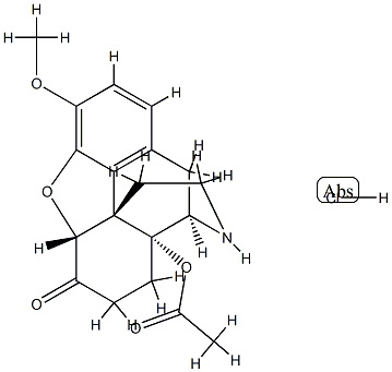 14-O-Acetyl Noroxycodone Hydrochloride 结构式