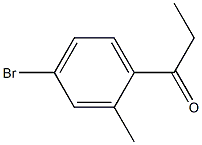 1-(4-bromo-2-methylphenyl)propan-1-one Struktur