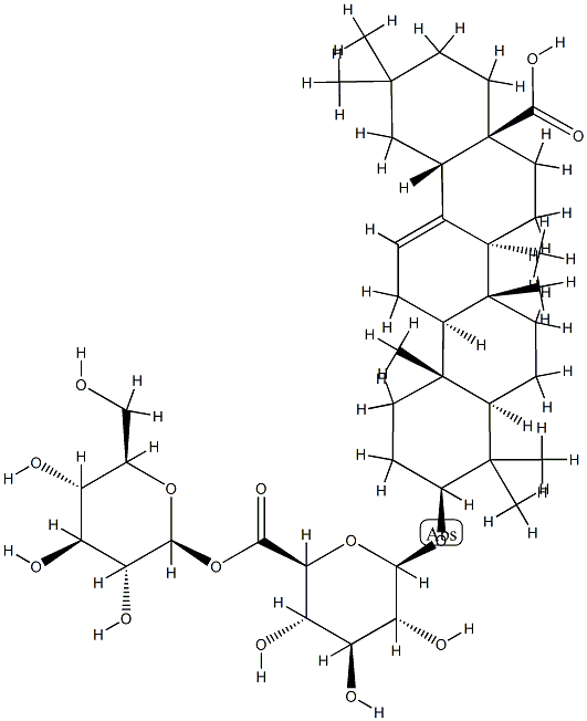 17-카르복시-28-노롤린-12-엔-3β-일β-D-글루코피라노시두론산6-(β-D-글루코피라노실)에스테르