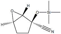 6-Oxabicyclo[3.1.0]hexane-2-carbonitrile,2-[(trimethylsilyl)oxy]-,(1R,2S,5S)-rel-(9CI) Structure