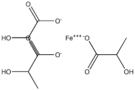 2-ヒドロキシプロパン酸/鉄,(1:x) 化学構造式