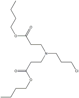 N-(3-Butoxy-3-oxopropyl)-N-(3-chloropropyl)-β-alanine butyl ester Structure