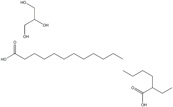 Dodecanoic acid, mixed esters with 2-ethylhexanoic acid and trimethylolpropane Structure