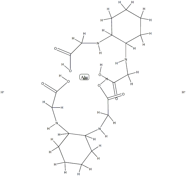 (1,2-diaminocyclohexane)-tetrakis(acetato)manganate Struktur