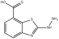 7-Benzothiazolecarboxylicacid,2-hydrazino-(9CI) 结构式