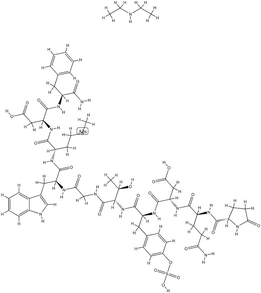 カエルレイン/ジエチルアミン,(1:x) 化学構造式