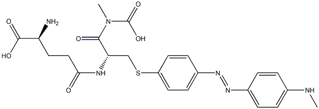 3-(glutathion-S-yl)-N-methyl-4-aminoazobenzene Structure