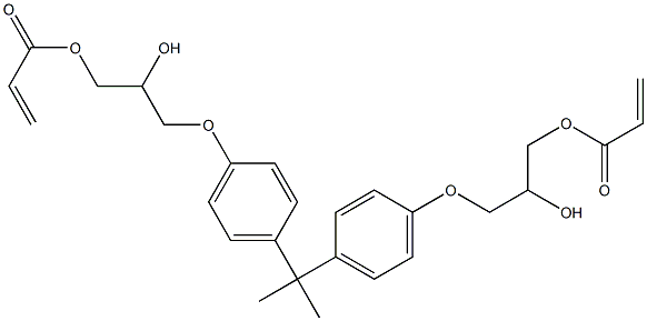 Epoxyacrylate Oligomer 化学構造式