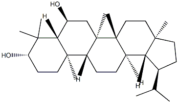 Lupane-3β,6α-diol Structure