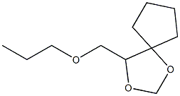 1,3-Dioxaspiro[4.4]nonane,4-(propoxymethyl)-(9CI) Struktur