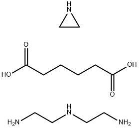Hexanedioic acid, reaction products with diethylenetriamine and ethylenimine Struktur