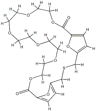 10,13,16,19,22,25,30,31-Octaoxa-3-thiatricyclo[25.2.1.15,8]hentriaconta-5,7,27,29(1)-tetrene-9,26-dione Structure