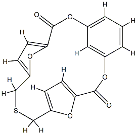 2,16,22,23-Tetraoxa-9-thiatetracyclo[15.3.1.14,7.111,14]tricosa-1(21),4,6,11,13,17,19-heptaene-3,15-dione|