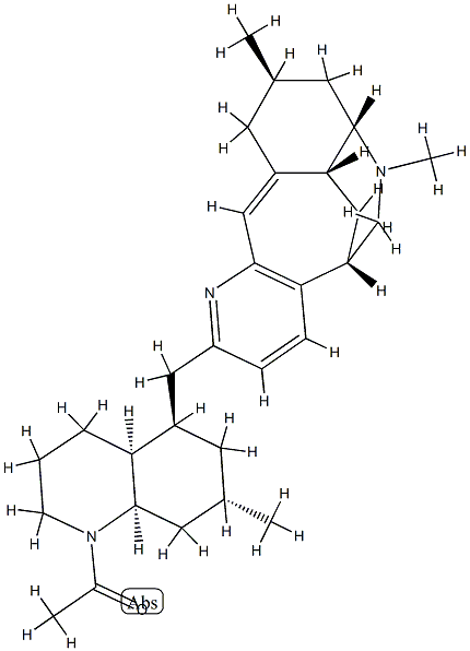 (4aS,5R,7S,8aR)-1-Acetyl-5-[[(5S)-6,6aα,7,8,9,10-hexahydro-9α,12-dimethyl-7β,5β-(iminomethano)-5H-benzo[5,6]cyclohepta[1,2-b]pyridin-2-yl]methyl]decahydro-7-methylquinoline|