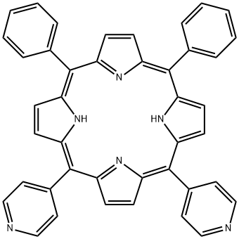 5,10-di(4-pyridyl)-15,20-diphenylporphyrin Structure