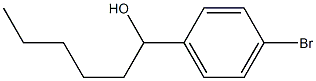 1-(4-bromopheny1)hexan-1-o1 Struktur