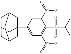 1-[4-[(1-Methylethyl)sulfonyl]-3,5-dinitrophenyl]tricyclo[3.3.1.13,7]decane Structure