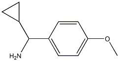 (±)-alpha-cyclopropyl-4-methoxybenzylamine  Structure