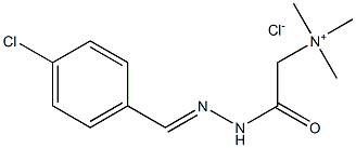 Ethanaminium,2-[2-[(4-chlorophenyl)methylene]hydrazinyl]-N,N,N-trimethyl-2-oxo-, chloride(1:1) Structure