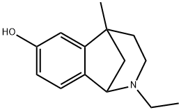 1,5-Methano-1H-2-benzazepin-7-ol,2-ethyl-2,3,4,5-tetrahydro-5-methyl-(9CI) Struktur