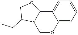5H,10bH-Oxazolo[3,2-c][1,3]benzoxazine,3-ethyl-2,3-dihydro-(9CI) Structure