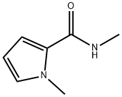 N,1-ジメチル-1H-ピロール-2-カルボアミド 化学構造式