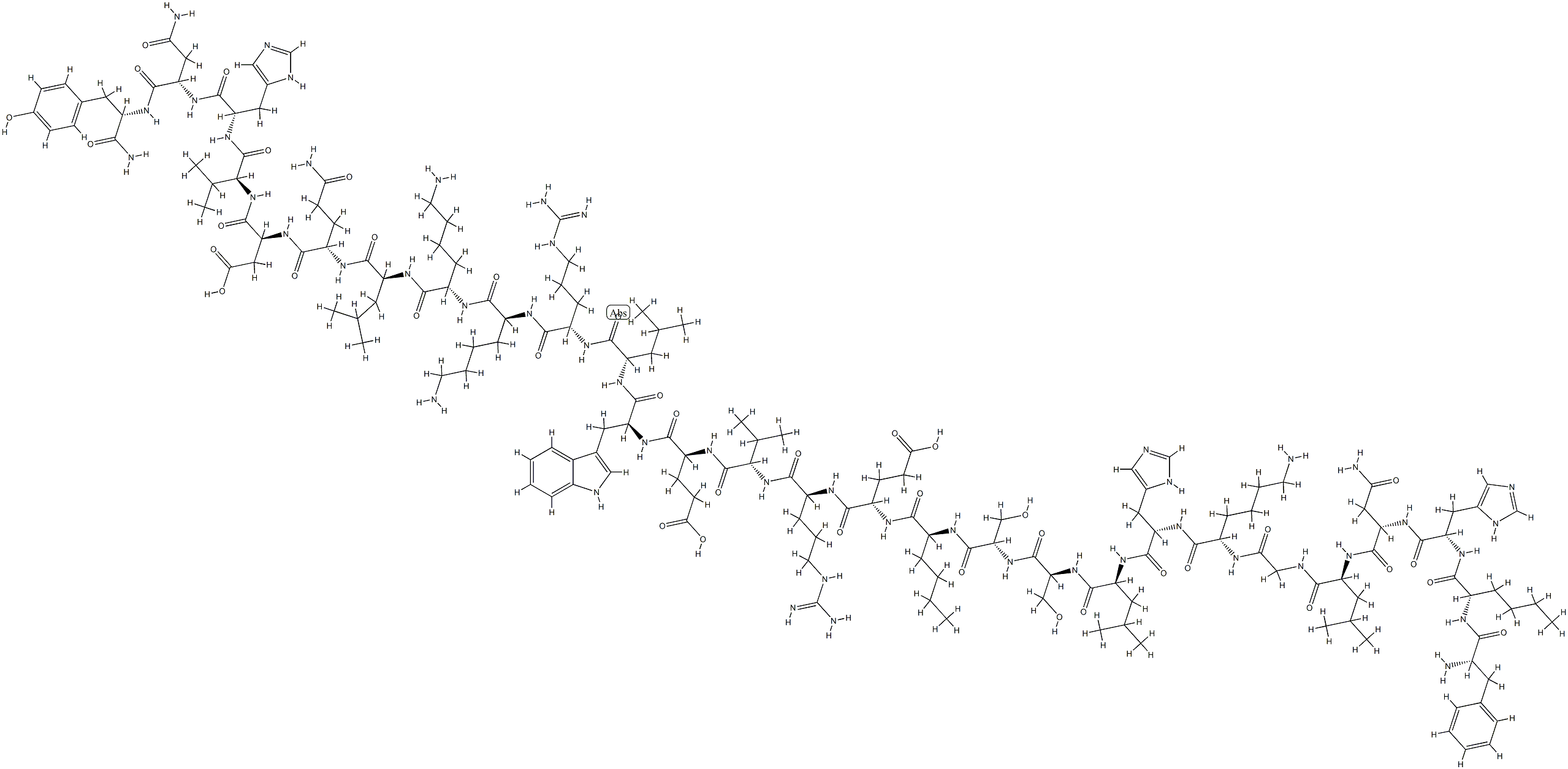 parathyroid hormone (7-34) amide, Tyr(34)- Struktur