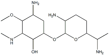 1-deamino-2-deoxy-2 epi-aminofortimycin B Struktur