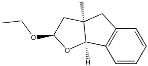 2H-Indeno[1,2-b]furan,2-ethoxy-3,3a,4,8b-tetrahydro-3a-methyl-,(2R,3aR,8bS)-rel-(9CI) Structure
