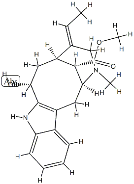 3β-Hydroxyvobasan-17-oic acid methyl ester Struktur