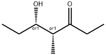 rel-(4R*,5S*)-5-ヒドロキシ-4-メチル-3-ヘプタノン 化学構造式