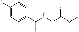 3-(p-Fluoro-α-methylbenzyl)carbazic acid methyl ester 结构式