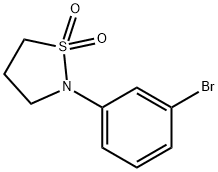 2-(3-bromophenyl)isothiazolidine 1,1-dioxide Struktur
