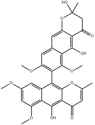 2,3-Dihydro-2-hydroxyaurasperone A,71722-01-5,结构式