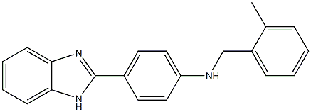 4-(1H-benzimidazol-2-yl)-N-(2-methylbenzyl)aniline Struktur